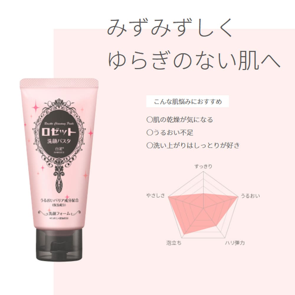 ロゼット ロゼット洗顔パスタ 白泥 洗顔フォーム 120g 1個(ご注文単位1個)【直送品】