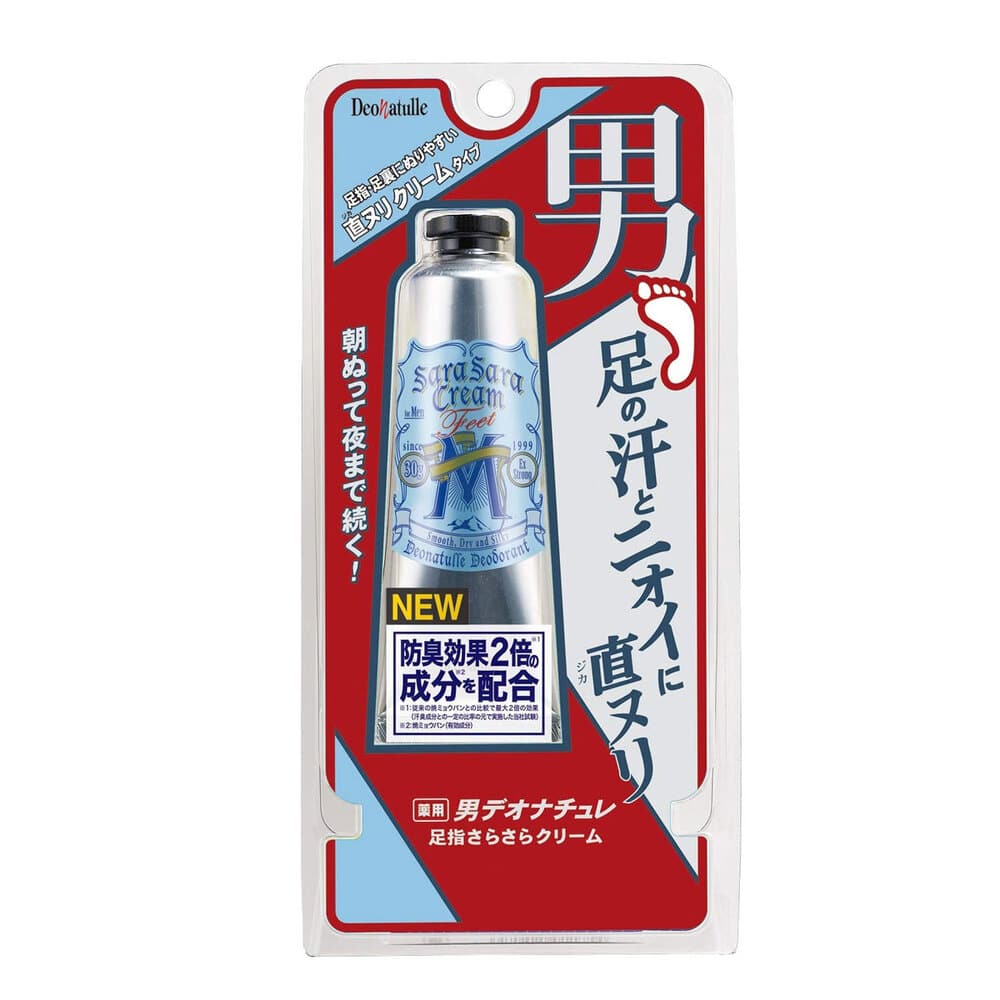 シービック 薬用 デオナチュレ 男 足指さらさらクリーム 直ヌリ 足用 クリームタイプ 30g 1個(ご注文単位1個)【直送品】