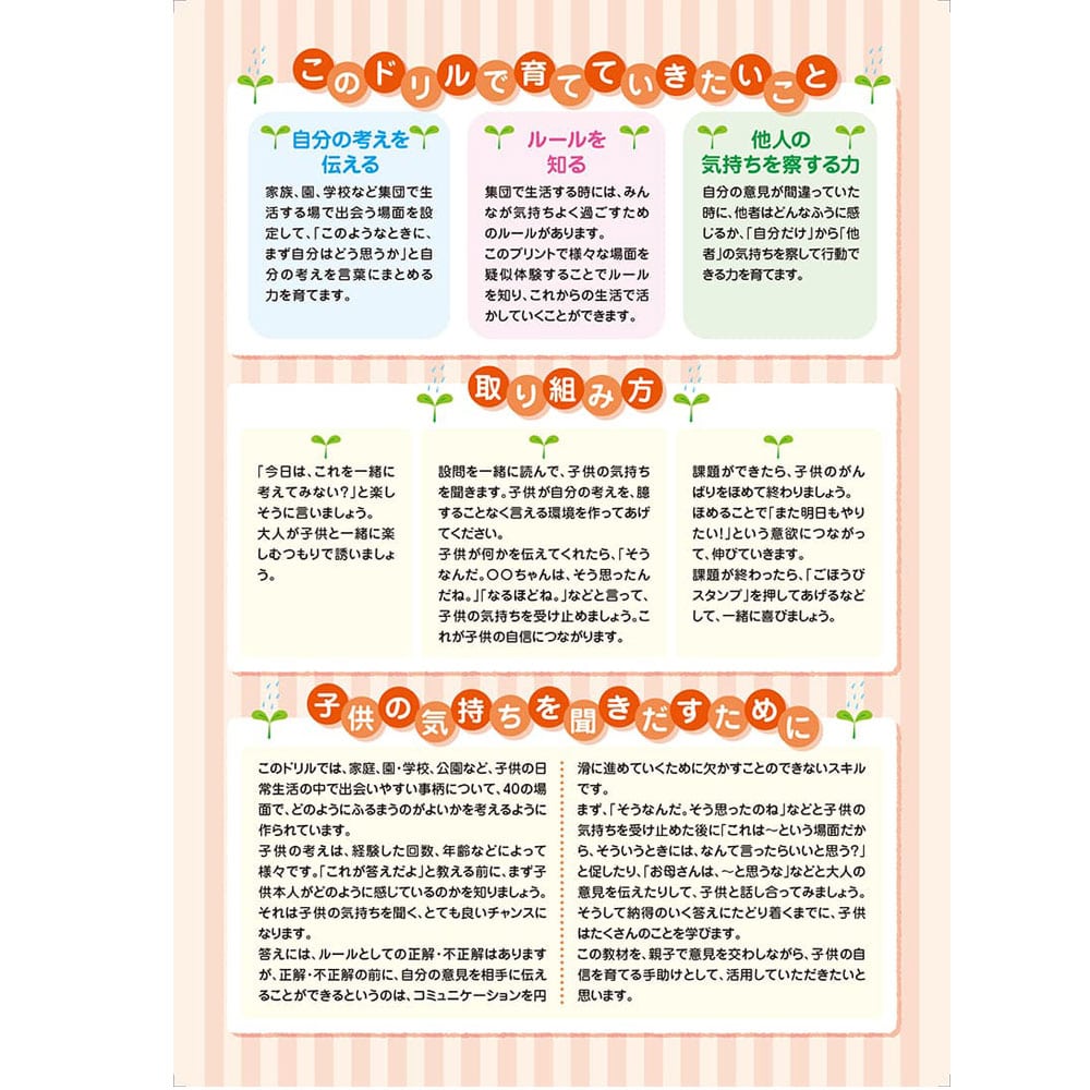 シルバーバック 七田式 知力ドリル 4・5・6さい きみのきもちそんなときどうする? 1冊(ご注文単位1冊)【直送品】