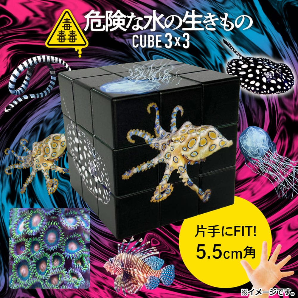 シルバーバック 毒毒毒 危険な水の生きもの CUBE 3×3(キューブ スリーバイスリー) 1個入 1個(ご注文単位1個)【直送品】