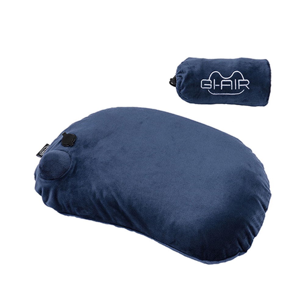 ハイ・キューブ GI-AIR Anywhere ポンプ式ピロー ミッドナイトネイビー HC-041 1個(ご注文単位1個)【直送品】