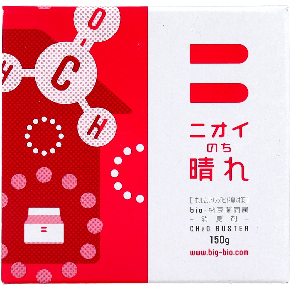 ビッグバイオ ニオイのち晴れ ホルムアルデヒド臭対策 ゲルタイプ 150g 1個(ご注文単位1個)【直送品】