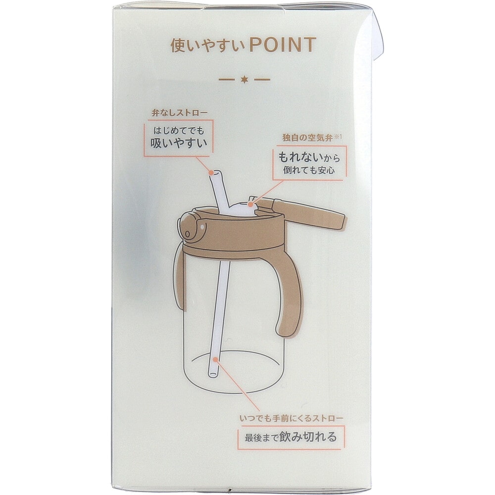 リッチェル アスター おでかけストローマグ 320 ブラック 1個(ご注文単位1個)【直送品】