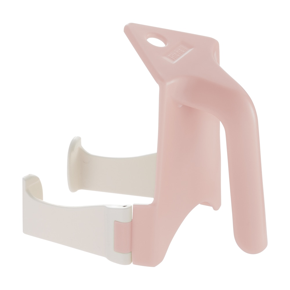 リッチェル 使っていいね! 持ちやすい 牛乳パックハンドル ピンク 1パック(ご注文単位1パック)【直送品】