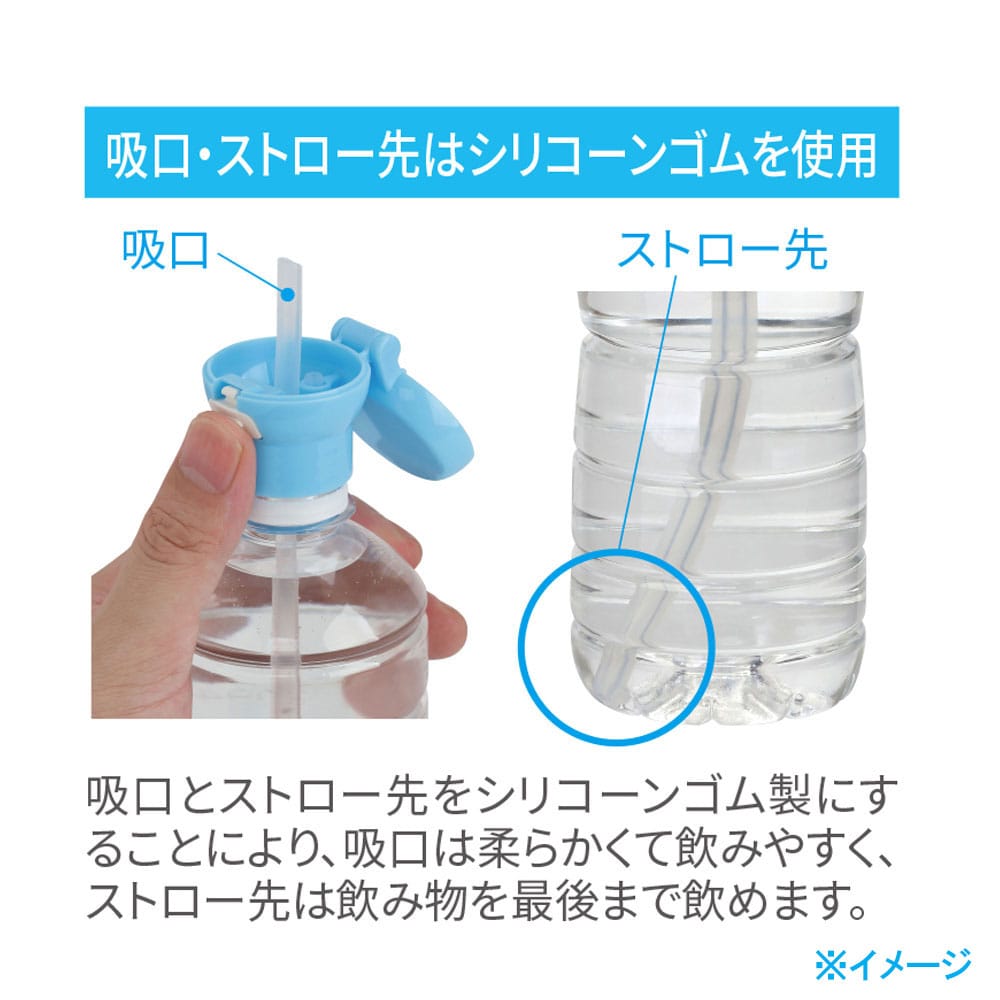 小森樹脂 ペットボトルストローキャップ アタッチメント付 ピンク 1個(ご注文単位1個)【直送品】