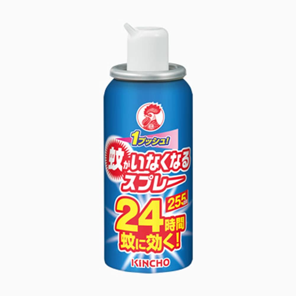 大日本除虫菊(金鳥) 蚊がいなくなるスプレー 255回用 24時間 無香料 55mL 1個(ご注文単位1個)【直送品】