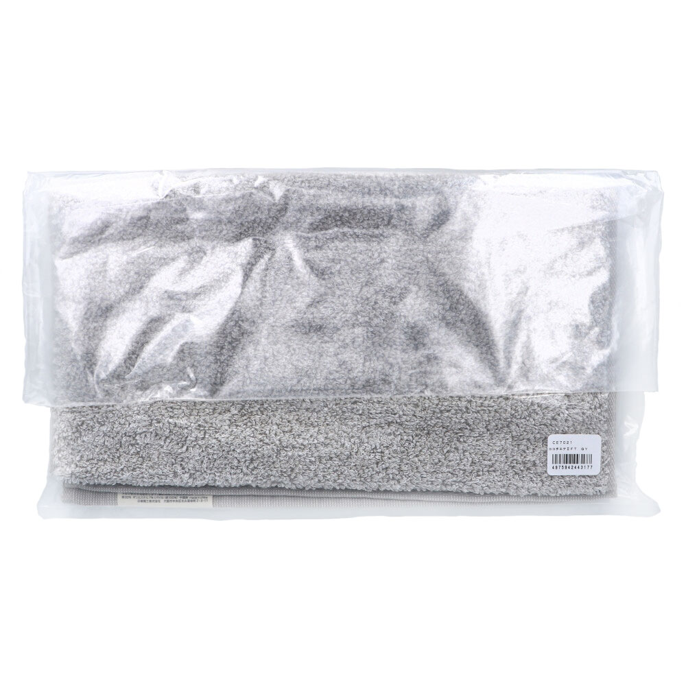 日繊商工　cocochiena2(ココチエナ2) フェイスタオル 約34×80cm グレー CE7021 1枚（ご注文単位1枚）【直送品】