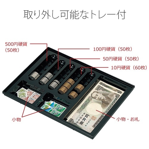 プラス PLUS 金庫 手提金庫 小型 W300×D240×80mm ブルー 13-127 1個(ご注文単位1個)【直送品】