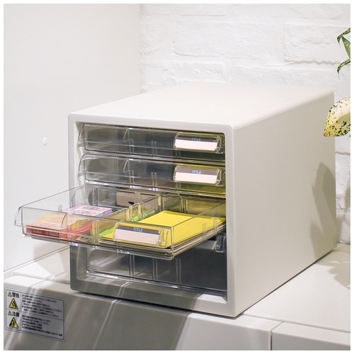 プラス PLUS レターケース A4縦 浅型3段深型1段 LC-113A 16-088 ホワイト 1台(ご注文単位1台)【直送品】