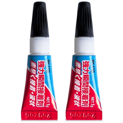 プラス PLUS 強力瞬間 接着剤 ミニツイン 1×2個入 1袋（ご注文単位1袋）【直送品】
