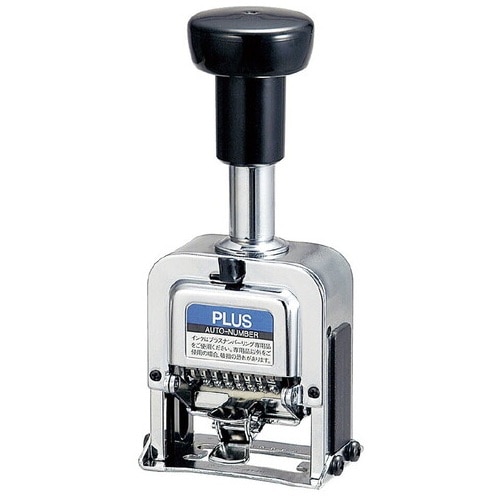 プラス PLUS ナンバーリング F型 A字体 付属品 インク黒 ステッキ IJ-075F 30-597 1台(ご注文単位1台)【直送品】