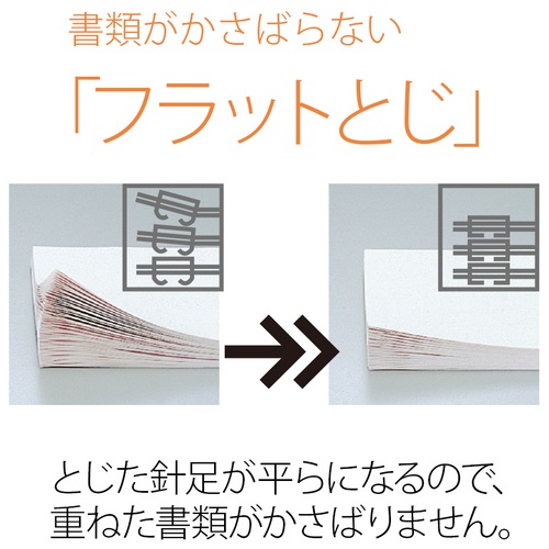 プラス PLUS ホチキス ホッチキス フラットかるヒット 32枚綴じ ST-010VN ブルー 30-711 1個（ご注文単位1個）【直送品】