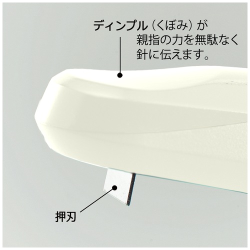 プラス PLUS ホッチキスラクヒット ホワイト ST-010R WH 30-982 1個（ご注文単位1個）【直送品】