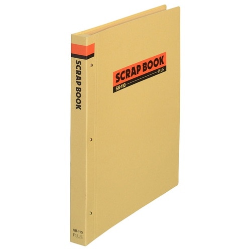 プラス PLUS スクラップブック SB-110 A4-S 中紙30枚 33-227 1冊(ご注文単位1冊)【直送品】