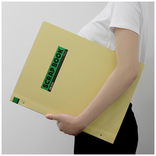 プラス PLUS スクラップブック(両面クラフト紙表紙)中紙30枚 B4縦 SB-210 33-243 1冊（ご注文単位1冊）【直送品】