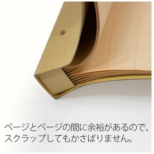 プラス PLUS スクラップブック(両面クラフト紙表紙)中紙30枚 B4縦 SB-210 33-243 1冊（ご注文単位1冊）【直送品】