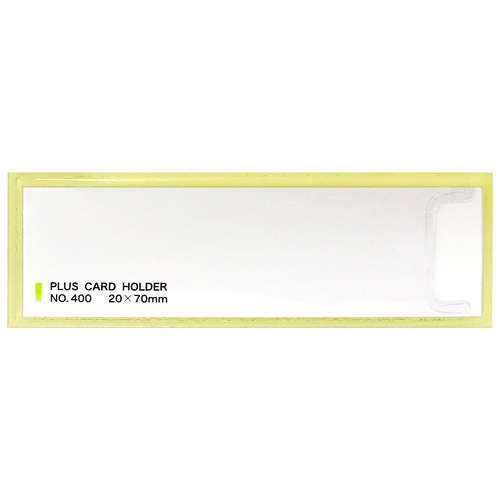 プラス PLUS カードホルダー 粘着剤付 スティキット100枚(NO.400)33-731 70×20mm 1箱(ご注文単位1箱)【直送品】