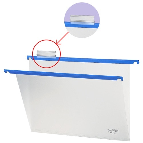 プラス PLUS ハンガーフォルダー PP製 PHF-A4 A4 ブルー 34-002 10枚/袋（ご注文単位1袋）【直送品】
