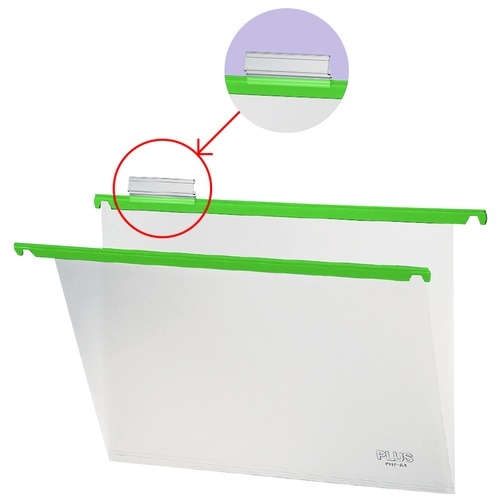 プラス PLUS ハンガーフォルダー PP製 PHF-A4 A4 グリーン 34-003 10枚/袋(ご注文単位1袋)【直送品】
