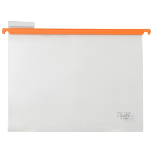 プラス PLUS ハンガーフォルダー PP製 PHF-A4 A4 オレンジ 34-004 10枚/袋(ご注文単位1袋)【直送品】