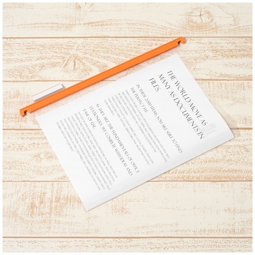 プラス PLUS ハンガーフォルダー PP製 PHF-A4 A4 オレンジ 34-004 10枚/袋(ご注文単位1袋)【直送品】