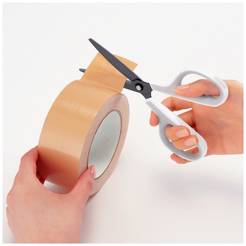 プラス PLUS はさみ フィットカットカーブ フッ素コート SC-175SF ホワイト/グレー 34-515 1本（ご注文単位1本）【直送品】