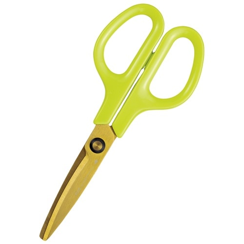 プラス PLUS ハサミ フィットカットカーブ 洗える チタン アップルグリーン 34-555 1本(ご注文単位1本)【直送品】