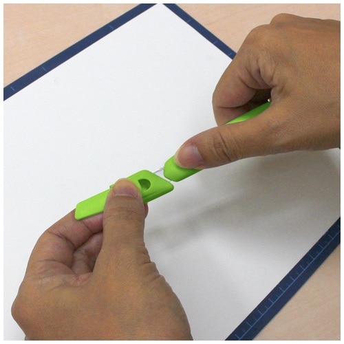 プラス PLUS 35031)カッターナイフ S CU 103 グリーン 1箱(ご注文単位1箱)【直送品】