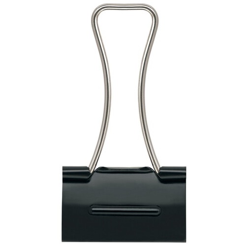 プラス PLUS ダブルクリップ エアかる 大 ブラック 10個入 幅:32mm(とじ枚数:120枚)CP-101AK/35-506 1箱（ご注文単位1箱）【直送品】