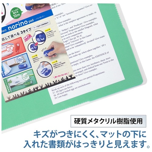 プラス PLUS デスクマット 硬質 ダブルタイプ 両面非転写 W1445×D715mm 36-737 1枚(ご注文単位1枚)【直送品】