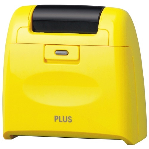 プラス PLUS 個人情報保護スタンプ ローラーケシポンワイド イエロー IS-510CM 38-134 1個（ご注文単位1個）【直送品】