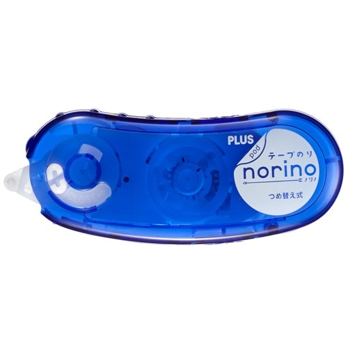 プラス PLUS テープのり ノリノポッド しっかり貼れる 8.4mm×10m ブルー T-1121 38-893 1個（ご注文単位1個）【直送品】