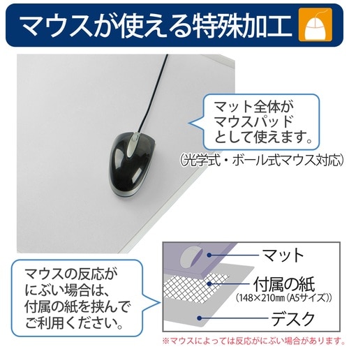 プラス PLUS ななめカットデスクマットOA再生 DM-010FS 41046 1枚(ご注文単位1枚)【直送品】