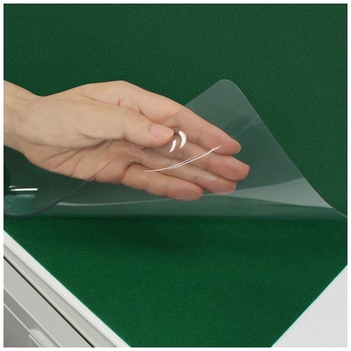 プラス PLUS デスクマット 透明 軟質 エコノミータイプ 下敷付 1045×620mm 41-068 1枚(ご注文単位1枚)【直送品】