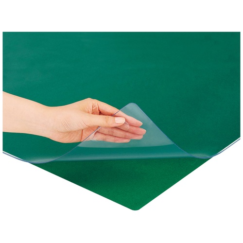 プラス PLUS デスクマット あんしん素材 非転写 下敷付 600×450mm 斜めカット 41-124 1枚(ご注文単位1枚)【直送品】