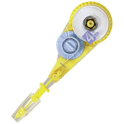 プラス PLUS 修正テープ ホワイパー ブイ 交換テープ 4mm イエロー 42-251 1袋(ご注文単位1袋)【直送品】