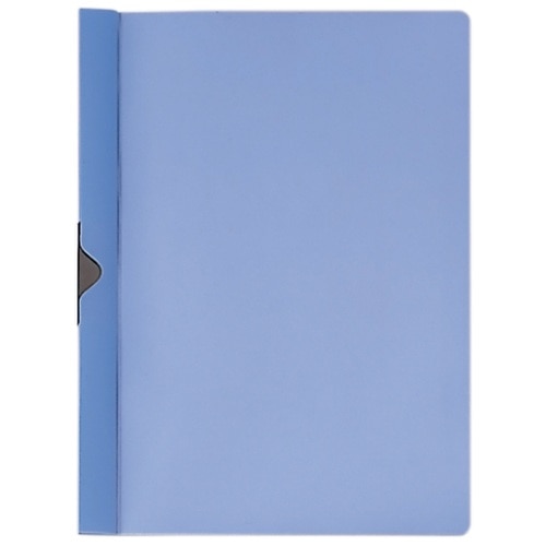 プラス PLUS スライドクリップファイル FS-141PH A4-S ブルー 422-632 10冊/箱(ご注文単位1箱)【直送品】