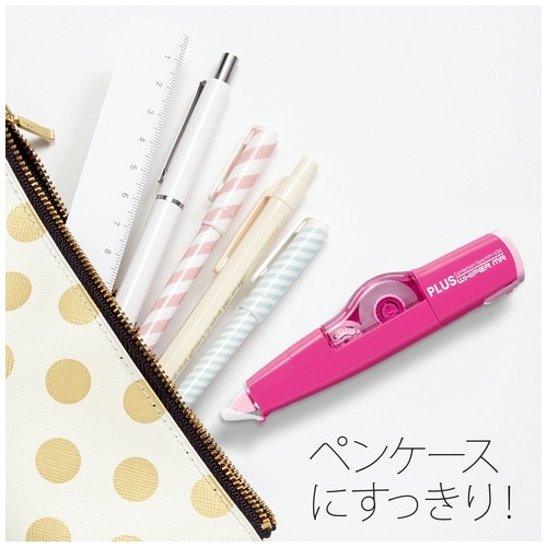 プラス PLUS 修正テープ ホワイパー MR 4.2mm ピンク 43-925 1個(ご注文単位1個)【直送品】
