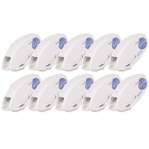 プラス PLUS テープのりプロドット抗菌 10P T-1221-AB54153 1箱(ご注文単位1箱)【直送品】