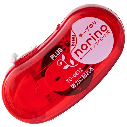 プラス PLUS ノリノビーンズT-0811 CRD54417 クリアレッド 1個(ご注文単位1個)【直送品】