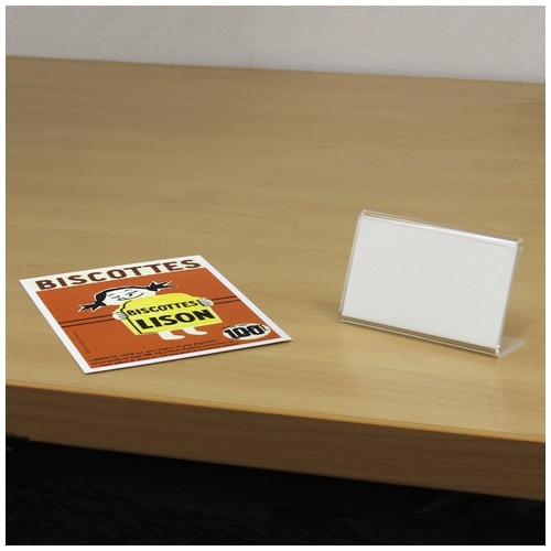 プラス PLUS カード立て L型カード立て CT-108L 62-118 1個（ご注文単位1個）【直送品】