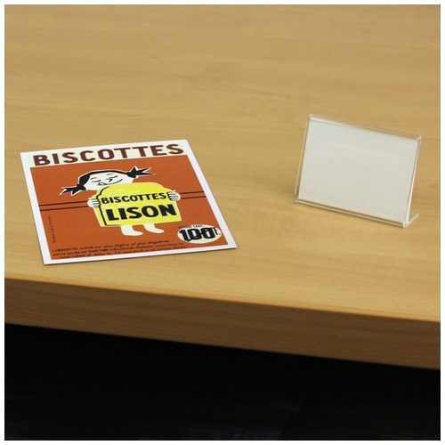 プラス PLUS カード立て L型カード立て CT-111L 62-121 1個(ご注文単位1個)【直送品】