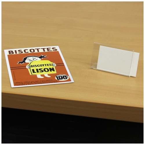 プラス PLUS カード立て L型カード立て CT-111L 62-121 1個(ご注文単位1個)【直送品】