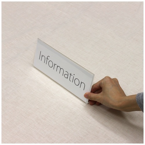 プラス PLUS カード立て アクリル L型 W210×D41×H90mm CT-102L 62-210 1個(ご注文単位1個)【直送品】