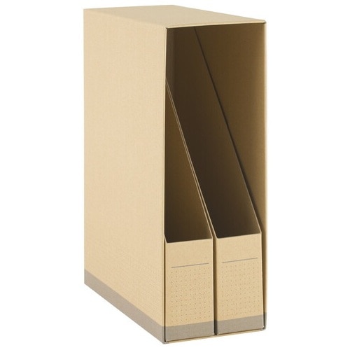 プラス PLUS ファイルボックス A4 仕分けしやすい親子サイズボックス クラフト 76-010 1組(ご注文単位1組)【直送品】