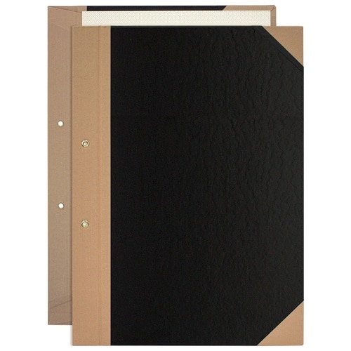 プラス PLUS とじ込表紙 A4縦 2穴 FL-012TU 77-179 黒 10組/束(ご注文単位1束)【直送品】