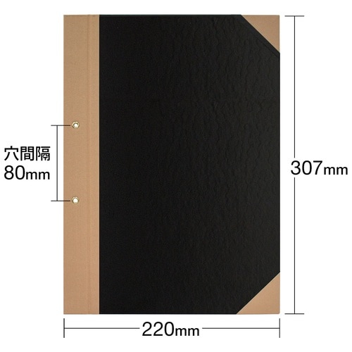 プラス PLUS とじ込表紙 A4縦 2穴 FL-012TU 77-179 黒 10組/束(ご注文単位1束)【直送品】