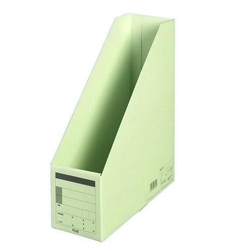 プラス PLUS ボックスファイル A4-S FL-052BF グリーン 78-076 1冊(ご注文単位1冊)【直送品】