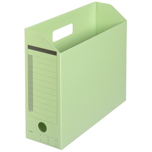 プラス PLUS ボックスファイル A4-E FL-051BF グリーン 78-081 1袋(ご注文単位1袋)【直送品】