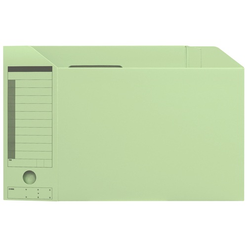 プラス PLUS ボックスファイル A4-E FL-051BF グリーン 78-081 1冊(ご注文単位1冊)【直送品】